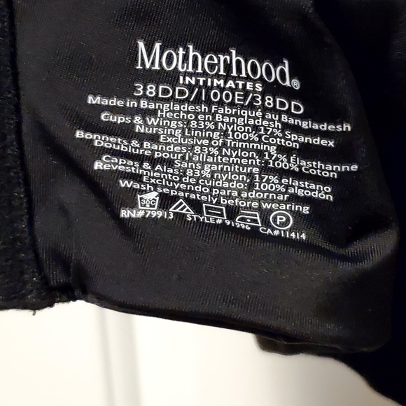 2/$35 motherhood maternity nursing bra - black 38DD - Picture 5 of 6